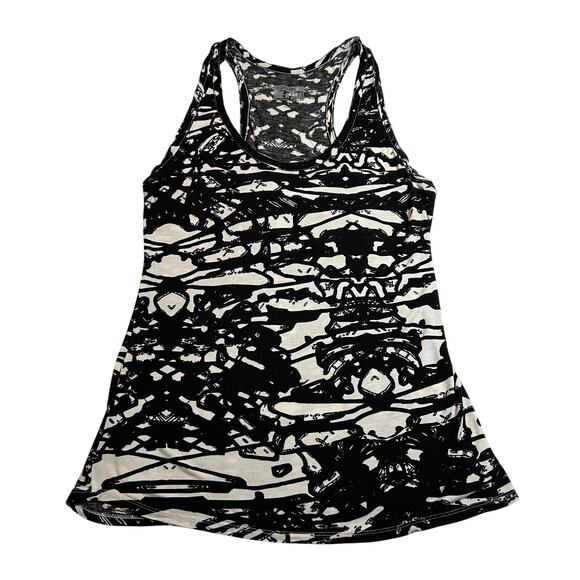 Converse One Star Scoop Neck Abstract Print Tank Size L Stretch Casual Summer - Picture 1 of 7